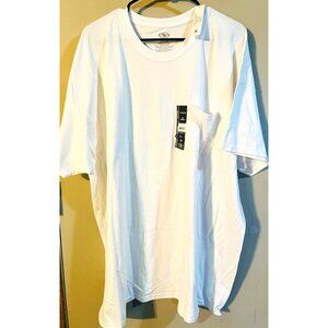 Athletic Works White T-Shirt With Pocket - 3XL (54-56) - 100% Cotton New